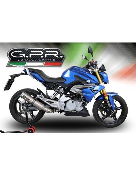 ESCAPE GPR Bmw G 310 R 2017/2021 e4 M3 Titanium Natural Sistema homologado con catalizador incluido