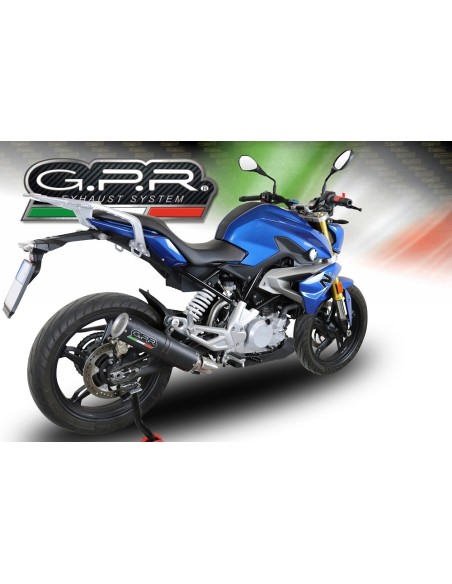 ESCAPE GPR Bmw G 310 R 2022/2024 e5 M3 Black Titanium Sistema homologado con catalizador incluido