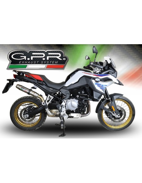 ESCAPE GPR Bmw F 850 Gs - Adventure 2018/2020 e4 Deeptone Inox Sistema Homologado