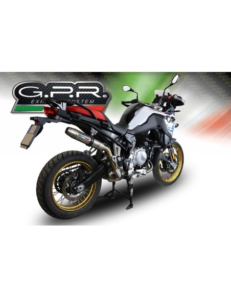 ESCAPE GPR Bmw F 850 Gs - Adventure 2018/2020 e4 Deeptone Inox Sistema Homologado