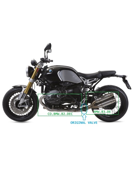 ESCAPE GPR Bmw R Nine-T 1200 2013/2016 (ALL) Deeptone Inox Sistema homologado con catalizador incluido