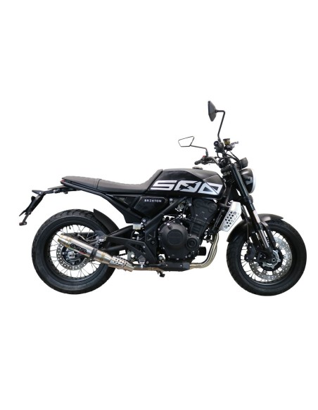 ESCAPE GPR Brixton CroSsfire 500 XC 2022-2023 e5 Deeptone Inox Sistema Homologado