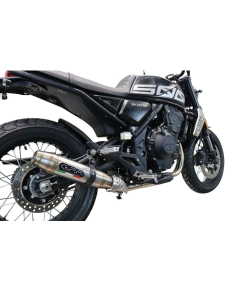 ESCAPE GPR Brixton CroSsfire 500 XC 2022-2023 e5 Deeptone Inox Sistema Homologado