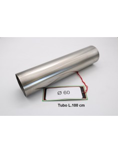 Cafè Racer Tubo inox D. 60mm X 1.2mm L.1000mm Tubo inox D. 60mm X 1,2mm L.1000mm