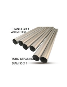 Cafè Racer Tubo titanio seamleSs D. 30mm X 1mm L.1000mm Tubo titanio seamless D. 30mm X 1mm L.1000mm
