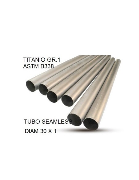 Cafè Racer Tubo titanio seamleSs D. 30mm X 1mm L.1000mm Tubo titanio seamless D. 30mm X 1mm L.1000mm