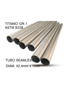 Cafè Racer Tubo titanio seamleSs D. 42.4mm X 1mm L.1000mm Tubo titanio seamless D. 42,4mm X 1mm L.1000mm