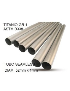 Cafè Racer Tubo titanio seamleSs D. 52mm X 1mm L.1000mm Tubo titanio seamless D. 52mm X 1mm L.1000mm