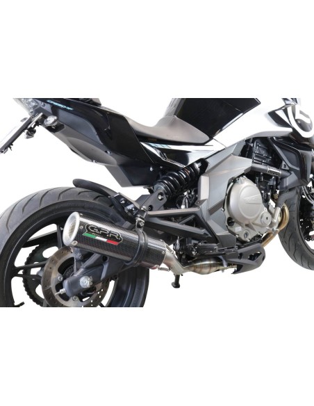 ESCAPE GPR Cf Moto 650 Mt 2021/2024 e5 M3 Poppy Sistema homologado con catalizador incluido