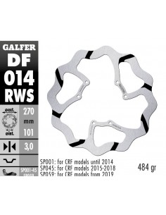 DISCO FIJO RANURADO SOBREMEDID