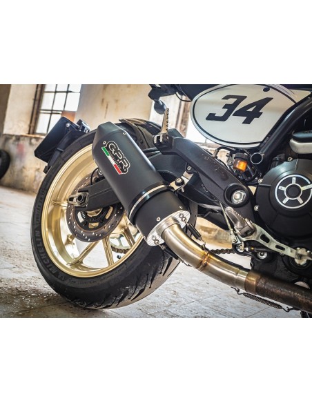 ESCAPE GPR Ducati Scrambler 800 2017/2020 e4 Furore Evo4 Nero Sistema homologado con catalizador incluido