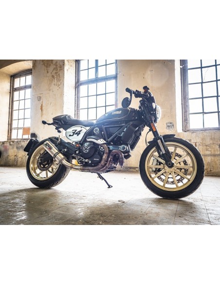 ESCAPE GPR Ducati Scrambler 800 2017/2020 e4 M3 Titanium Natural Sistema homologado con catalizador incluido