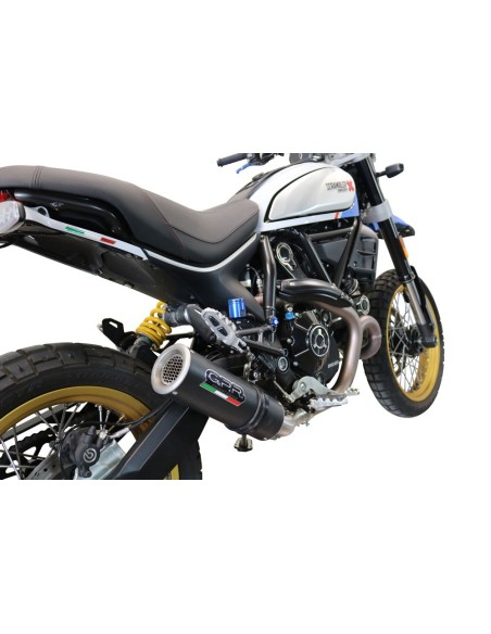 ESCAPE GPR Ducati Scrambler 800 Desert Sled - DS Fasthouse 2021/2024 e5 M3 Black Titanium Sistema homologado con catalizador ...