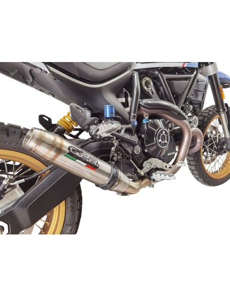 ESCAPE GPR Ducati Scrambler 800 Nightshift 2021/2022 e5 Deeptone Inox Sistema homologado con catalizador incluido