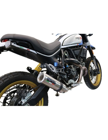 ESCAPE GPR Ducati Scrambler 800 Nightshift 2021/2022 e5 M3 Titanium Natural Sistema homologado con catalizador incluido