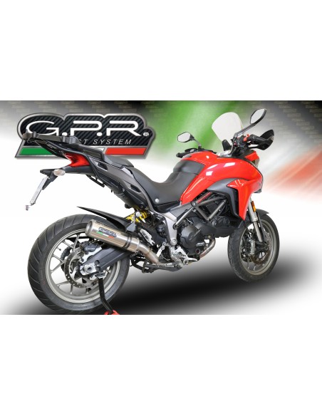 ESCAPE GPR Ducati Multistrada 950 2017/2020 e4 M3 Titanium Natural Sistema homologado con catalizador incluido