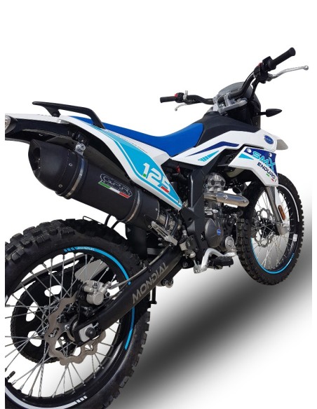 ESCAPE GPR F.B. Mondial Smx 125 Enduro 2018/2020 e4 Supermoto 2018/2020 e4 Furore Evo4 Nero Sistema homologado con catalizad ...