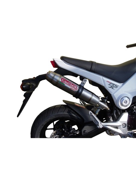 ESCAPE GPR Honda Msx - Grom 125 2013/2017 Deeptone Inox Sistema homologado con catalizador incluido