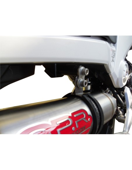ESCAPE GPR Honda Msx - Grom 125 2018/2020 e4 Deeptone Inox Sistema homologado con catalizador incluido