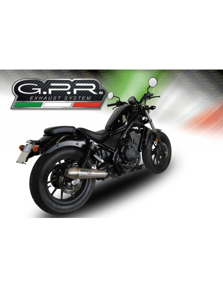 ESCAPE GPR Honda Cmx 300 Rebel 2017/2020 e4 Ultracone Sistema Homologado