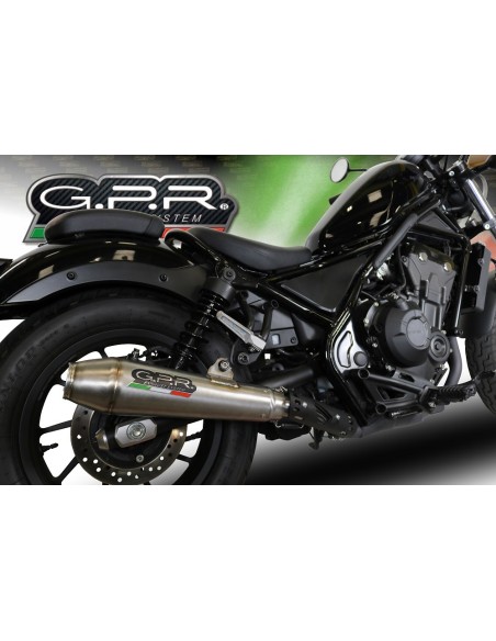 ESCAPE GPR Honda Cmx 300 Rebel 2017/2020 e4 Ultracone Sistema Homologado