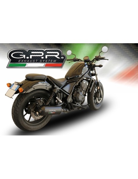 ESCAPE GPR Honda Cmx 300 Rebel 2021/2023 e5 Ghisa Sistema Homologado