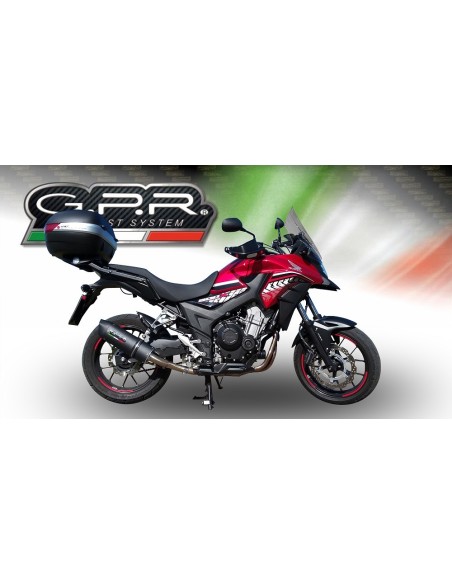 ESCAPE GPR Honda Cb 400 X 2016/2018 e4 Furore Evo4 Nero Sistema Homologado