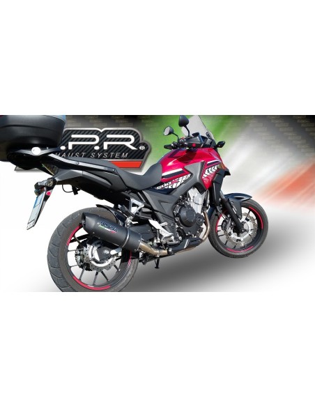 ESCAPE GPR Honda Cb 400 X 2016/2018 e4 Furore Evo4 Nero Sistema Homologado