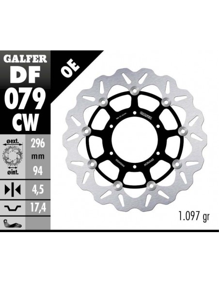 DISCO DE FRENO WAVE DF079CW 