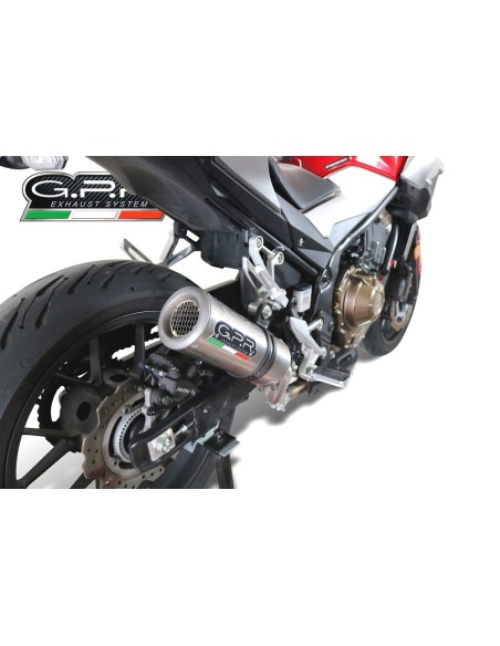 ESCAPE GPR Honda CB500 Hornet 2024/2025 e5plus M3 Titanium Natural Sistema Homologado