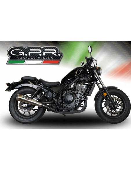 ESCAPE GPR Honda Cmx 500 Rebel 2017/2020 e4 Powercone Evo Sistema Homologado