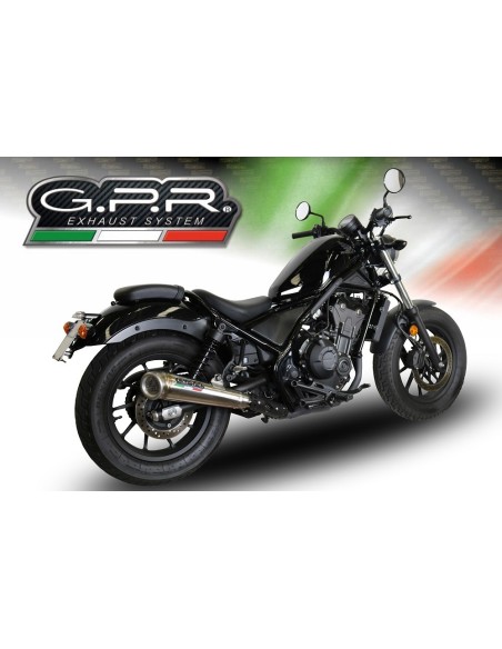 ESCAPE GPR Honda Cmx 500 Rebel 2017/2020 e4 Powercone Evo Sistema Homologado