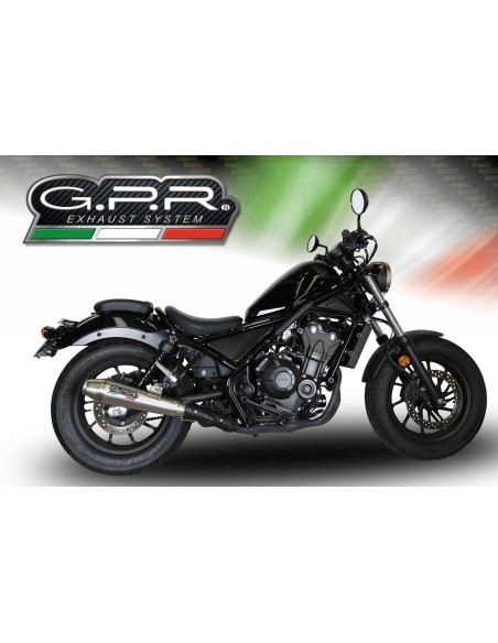 ESCAPE GPR Honda Cmx 500 Rebel 2017/2020 e4 Ultracone Sistema Homologado