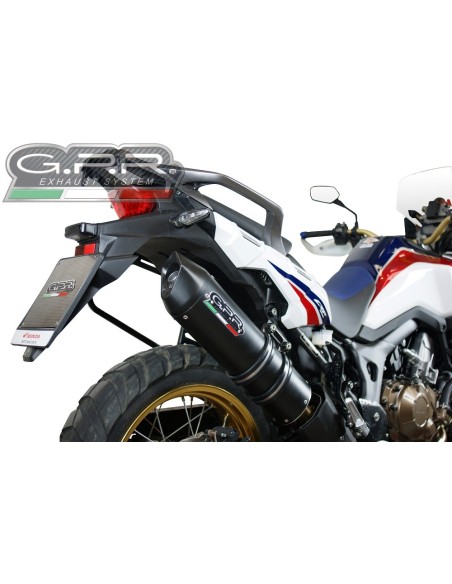ESCAPE GPR Honda Crf 1000 L Africa Twin 2015/2017 e3 Furore Nero Sistema Homologado