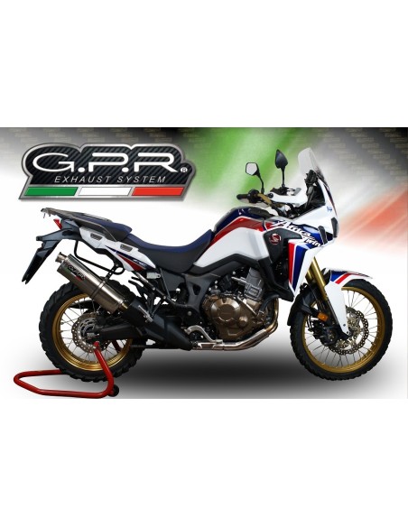 ESCAPE GPR Honda Crf 1000 L Africa Twin Adventure Sport 2018/2020 e4 Trioval Sistema Homologado