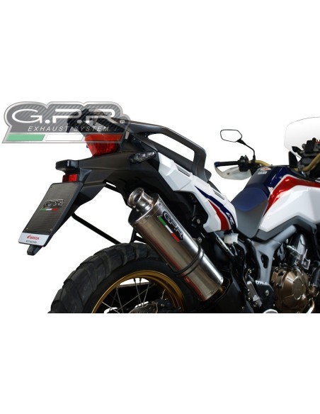 ESCAPE GPR Honda Crf 1000 L Africa Twin Adventure Sport 2018/2020 e4 Trioval Sistema Homologado