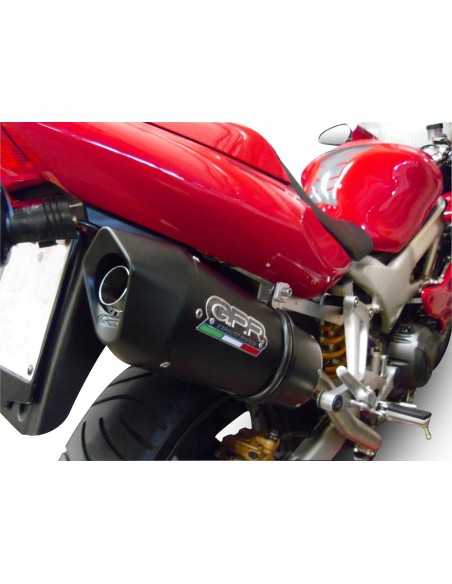 ESCAPE GPR Honda Vtr 1000 F Firestorm 1997/2007 Furore Nero Sistema Homologado
