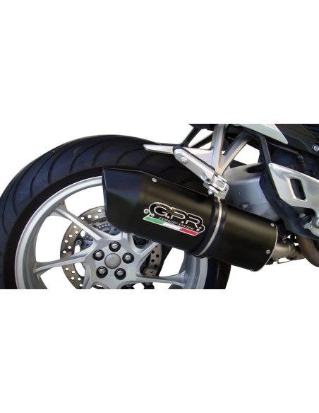 ESCAPE GPR Honda Vfr 1200 F i.e. 2010/2016 e3 Furore Nero Sistema Homologado
