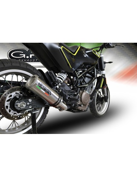 ESCAPE GPR Husqvarna Svartpilen 401 2018/2019 e4 M3 Titanium Natural Sistema Homologado