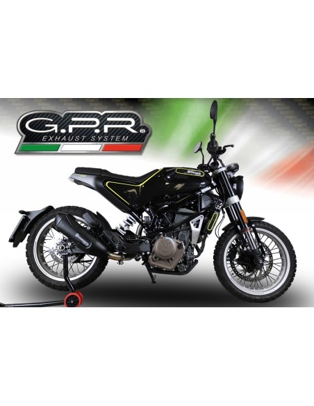 ESCAPE GPR Husqvarna Vitpilen 401 2018/2019 e4 Decatalizzatore Sistema racing