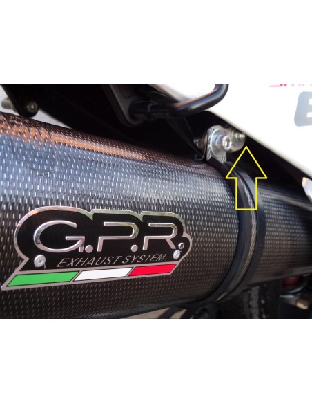 ESCAPE GPR Husqvarna Te 630 E - Sms - Smr 2010/14 Furore Nero Sistema Homologado