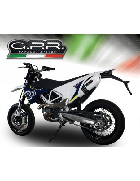 ESCAPE GPR Husqvarna Enduro 701 2021/2024 e5 Albus Evo4 Sistema homologado con catalizador incluido