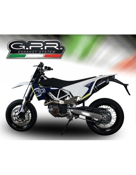 ESCAPE GPR Husqvarna Supermoto 701 2021/2024 e5 Furore Evo4 Poppy Sistema homologado con catalizador incluido