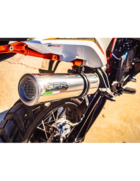 ESCAPE GPR Husqvarna Norden 901 2022/2024 e5 M3 Inox Sistema racing