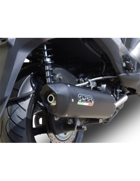 ESCAPE GPR Hyosung Comet 650 Gt-R 2004/2016 Furore Nero Sistema Homologado