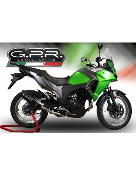 ESCAPE GPR Kawasaki Versys-X 250 2017/2020 e4 Furore Evo4 Nero Sistema homologado con catalizador incluido