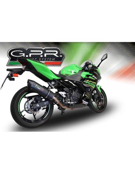 ESCAPE GPR Kawasaki Ninja 400 2018/2022 e4 Furore Evo4 Nero Sistema Homologado