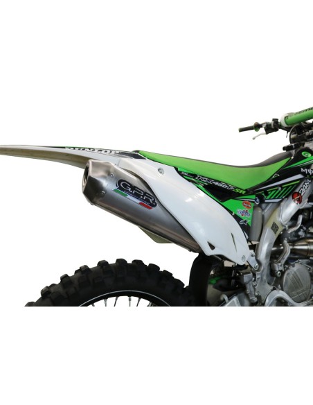 ESCAPE GPR Kawasaki Kx 450 F 2012/2015 Pentacross Inox Sistema racing con Dbkiller FIM