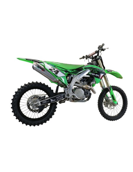 ESCAPE GPR Kawasaki Kx 450 F 2019/2020 Pentacross Inox Sistema racing con Dbkiller FIM