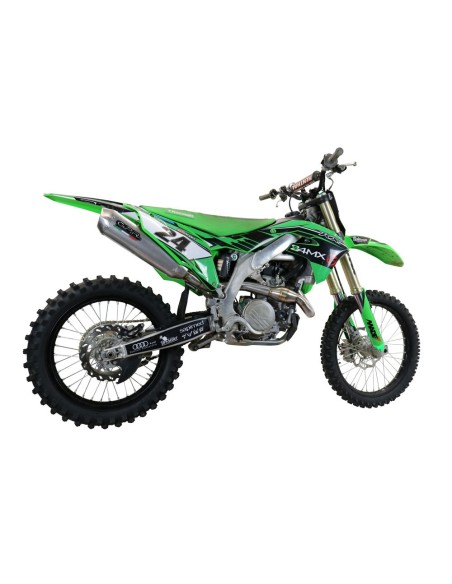 ESCAPE GPR Kawasaki Kx 450 X 2020 Pentacross FULL Titanium Sistema racing con Dbkiller FIM